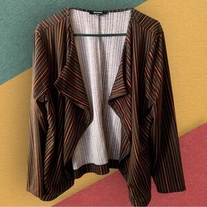 Ups & Downs Drape Front Open Jacket